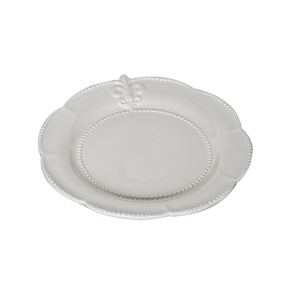 Artekko Cleezloph Πιάτο Φαγητού Κεραμικό Λευκό (24.1x24.1x0.8)cm Artekko 67117-CREA