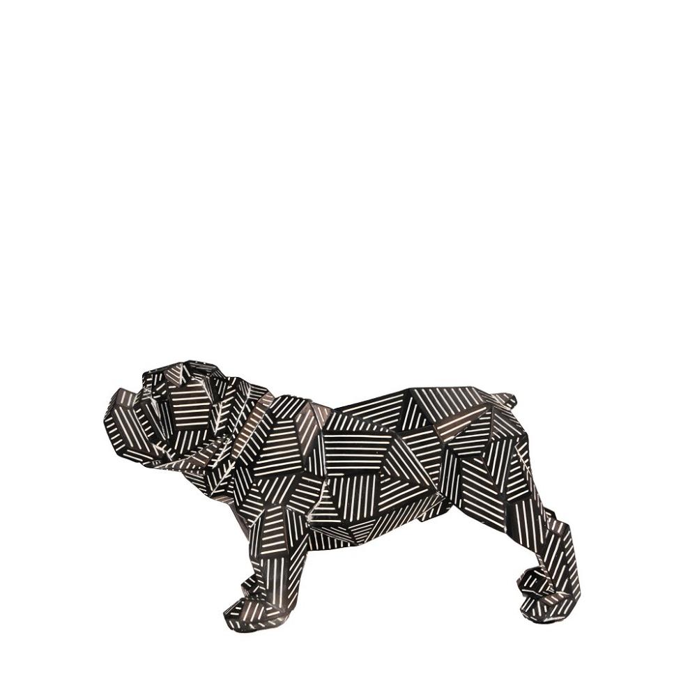ΦΙΓΟΥΡΑ BULLDOG ΓΕΩΜΕΤΡΙΚΗ ΜΑΥΡΗ Χ27,5Χ11,5Χ15,4ΕΚ Espiel CIN104