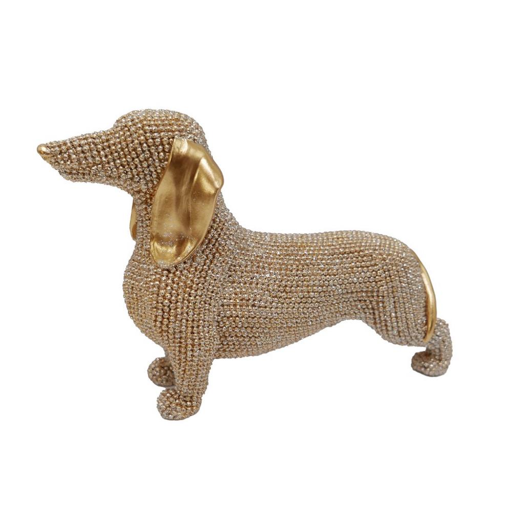 ΦΙΓΟΥΡΑ ΣΚΥΛΟΣ ΧΡΥΣΟΣ DACHSHUND ΠΟΛΥΡΕΖ. 18,5Χ5,8Χ11,9ΕΚ Espiel FAD212