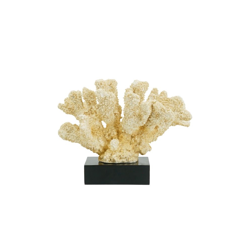 Artekko Coral Μπεζ Διακοσμητικό Κοράλλι Ρητίνης σε Βάση (28x18x22)cm Artekko 70535