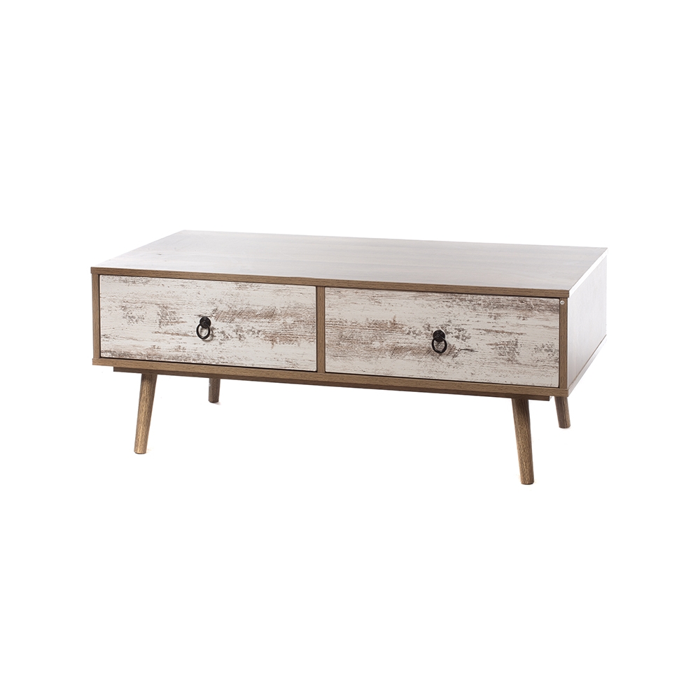 Artekko Siblur Τραπέζι Σαλονιού Mdf με Συρτάρια (100x51x39)cm Artekko 709-3215