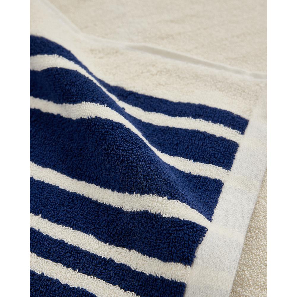 Βαμβακερή Πετσέτα με Μπλε Ρίγες Katy Stripes 30x50cm 650gsm Χειρός | 30x50cm Pennie 801461-17