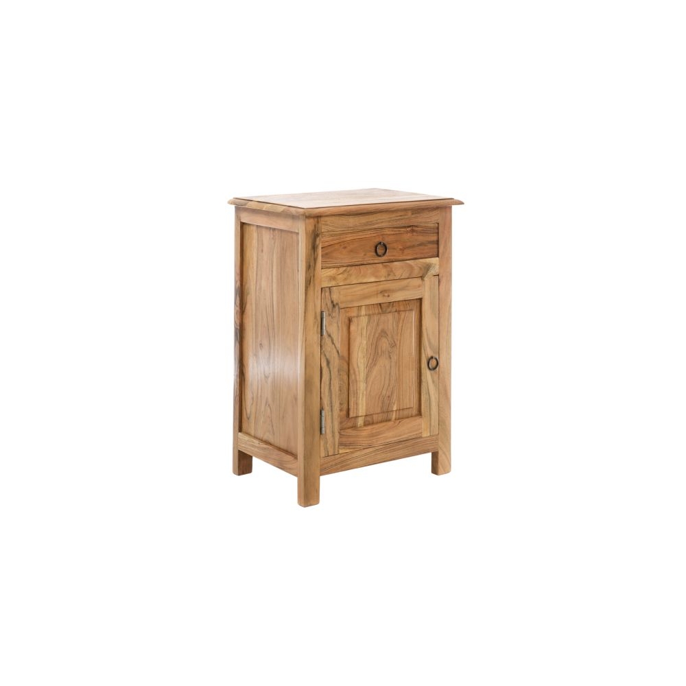 Artekko Attari Καφέ Κομοδίνο από Ξύλο Teak (45x32x66)cm Artekko 720-1229-LAP-RIGHT