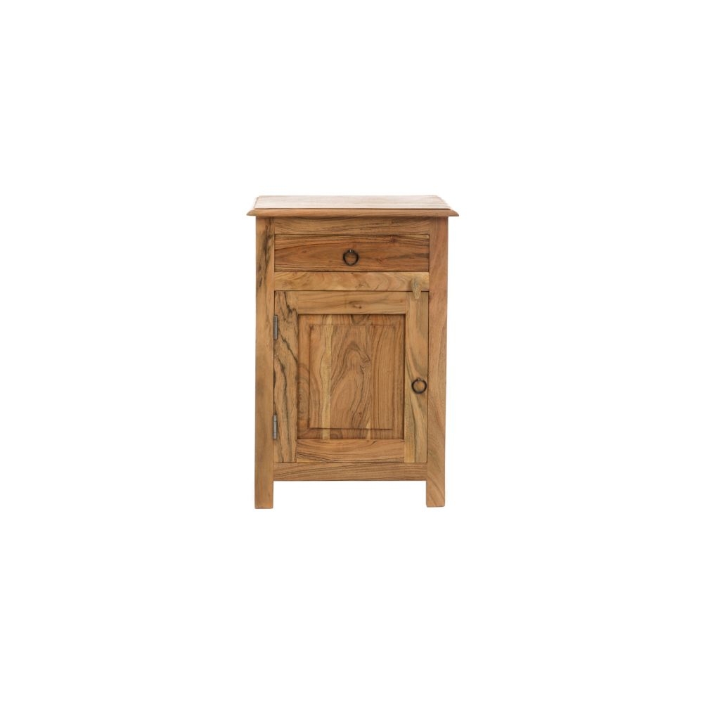 Artekko Attari Καφέ Κομοδίνο από Ξύλο Teak (45x32x66)cm Artekko 720-1229-LAP-RIGHT