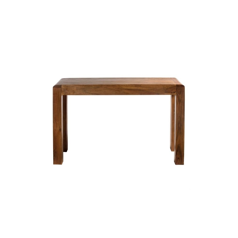 Artekko Attari Καφέ Κονσόλα από Ξύλο Teak (120x40x77)cm Artekko 720-1233