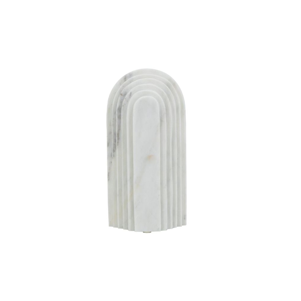 Artekko Marble Λευκό Μαρμάρινο Επιτραπέζιο Διακοσμητικό Γλυπτό (12.5x5x25)cm Artekko 72177-DS