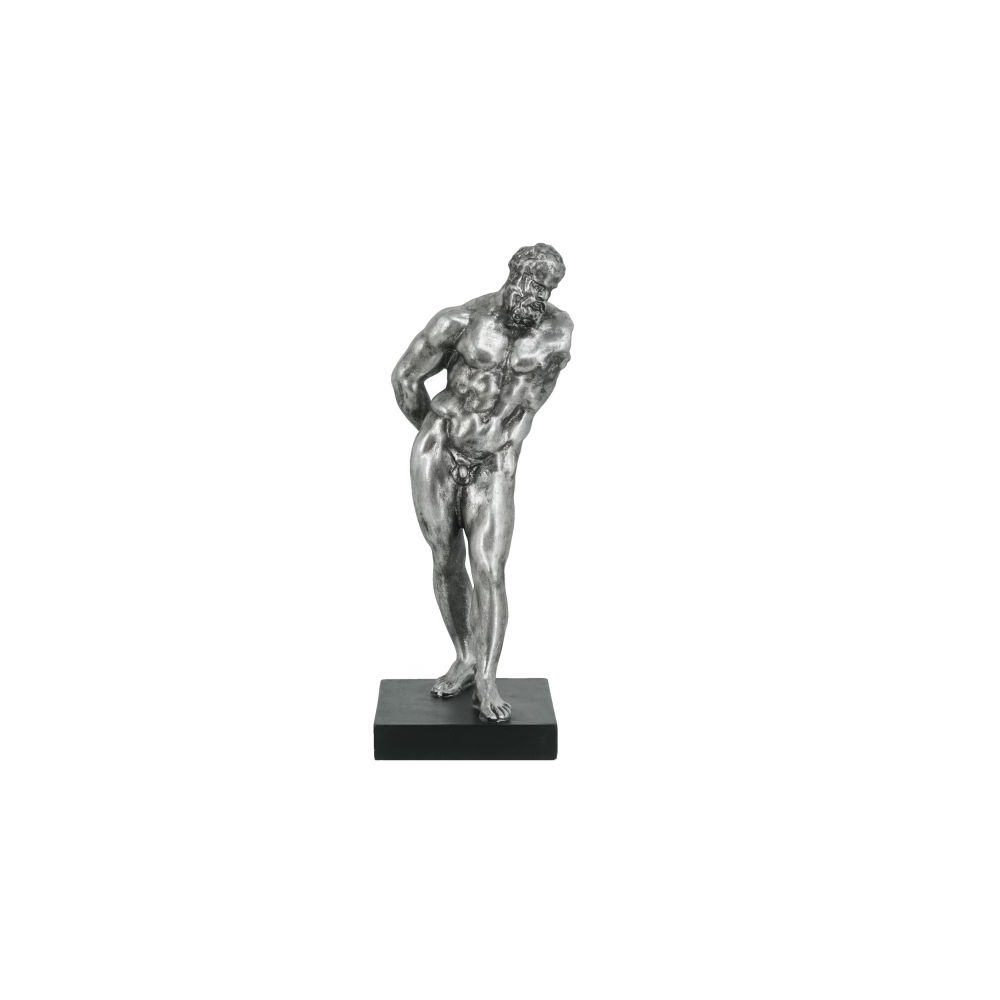 Artekko Figurine Ασημί Επιτραπέζιo Διακοσμητικό Ρητίνης (16.5x15.5x42)cm Artekko 72420