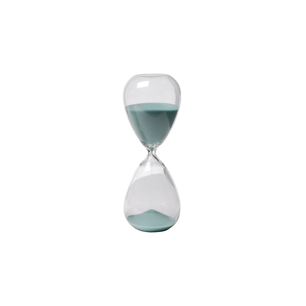 Artekko Hourglass Γυάλινη Διακοσμητική Κλεψύδρα με Γαλάζια Άμμο (9x9x25.5)cm Artekko 73229-JADE