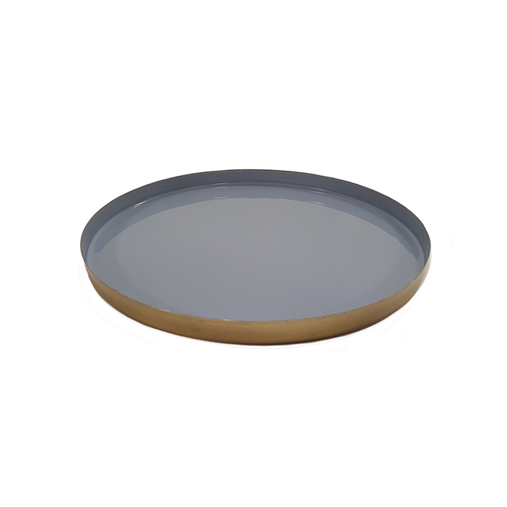 Πιατέλα μεταλ.enamel γκρι Φ25 Plastona 00.07.7332