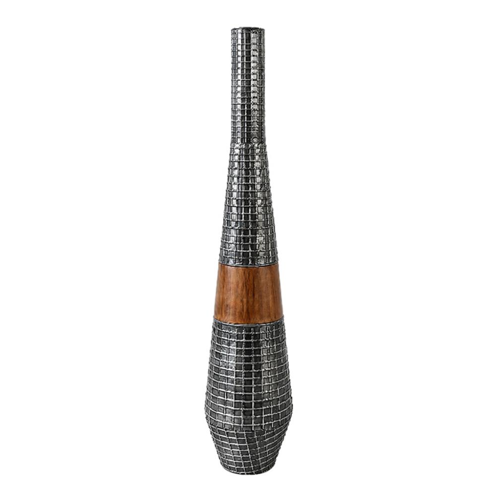 ΒΑΖΟ ΜΕΤΑΛΛΙΚΟ ΓΚΡΙ ΚΑΦΕ 15.3X15.3X86.3ΕΚ. Espiel DWWA1017