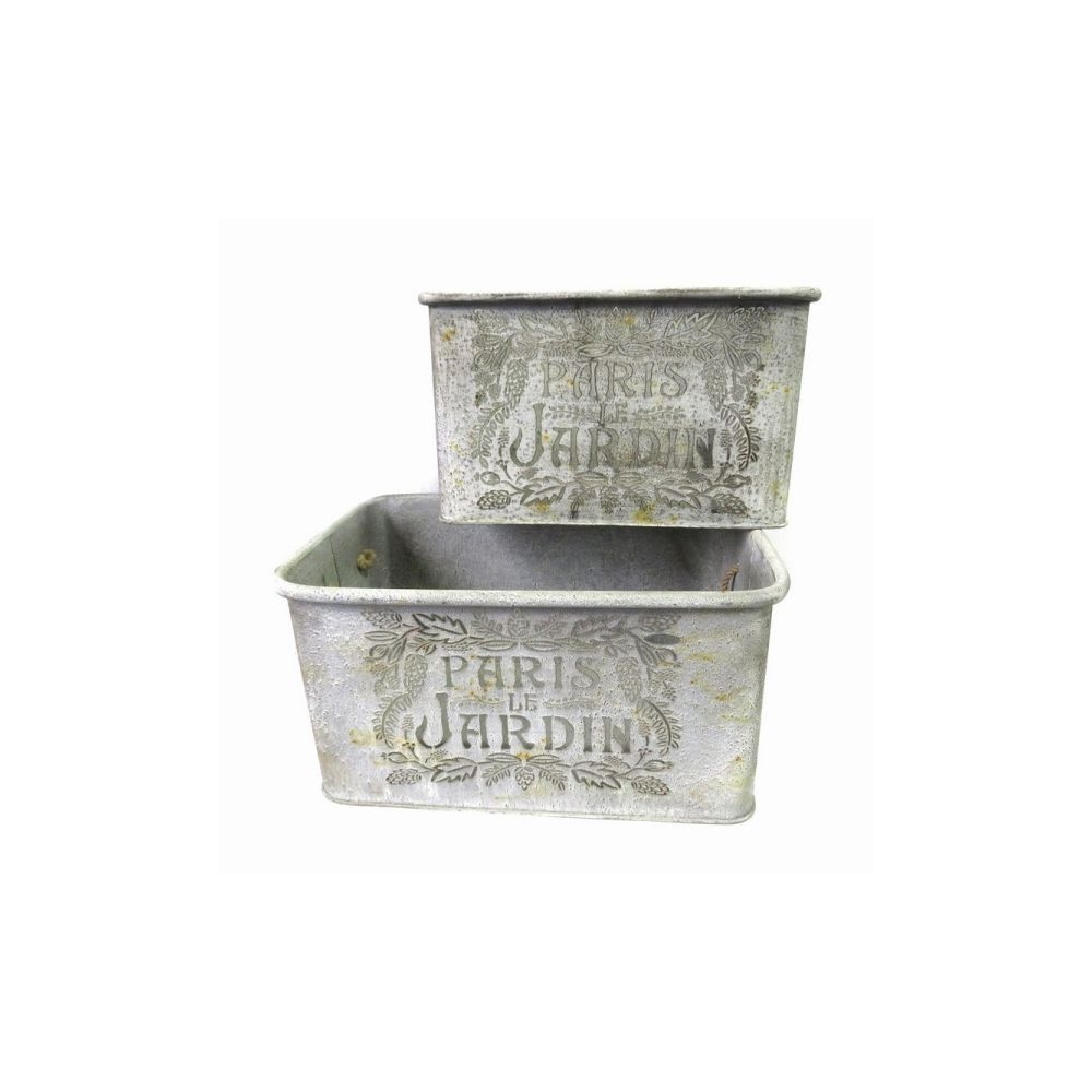 Artekko Etoor Κασπώ Μεταλλικά Σετ/2 (55x34x29)cm  (46x25x27)cm Artekko 742-2178