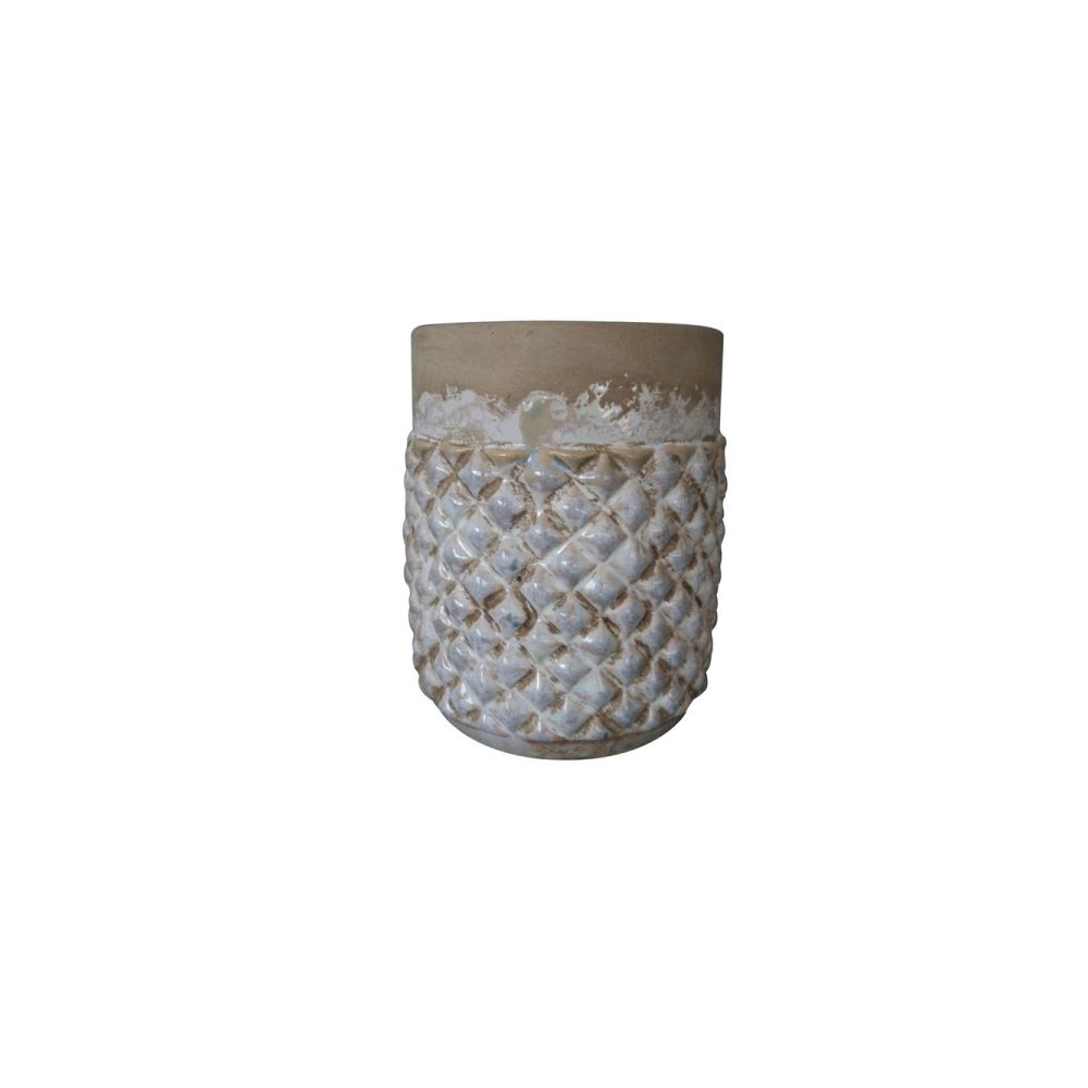 Artekko Raa Βάζο Κεραμικό Μπέζ (14x14x16.5)cm Artekko 742-2264