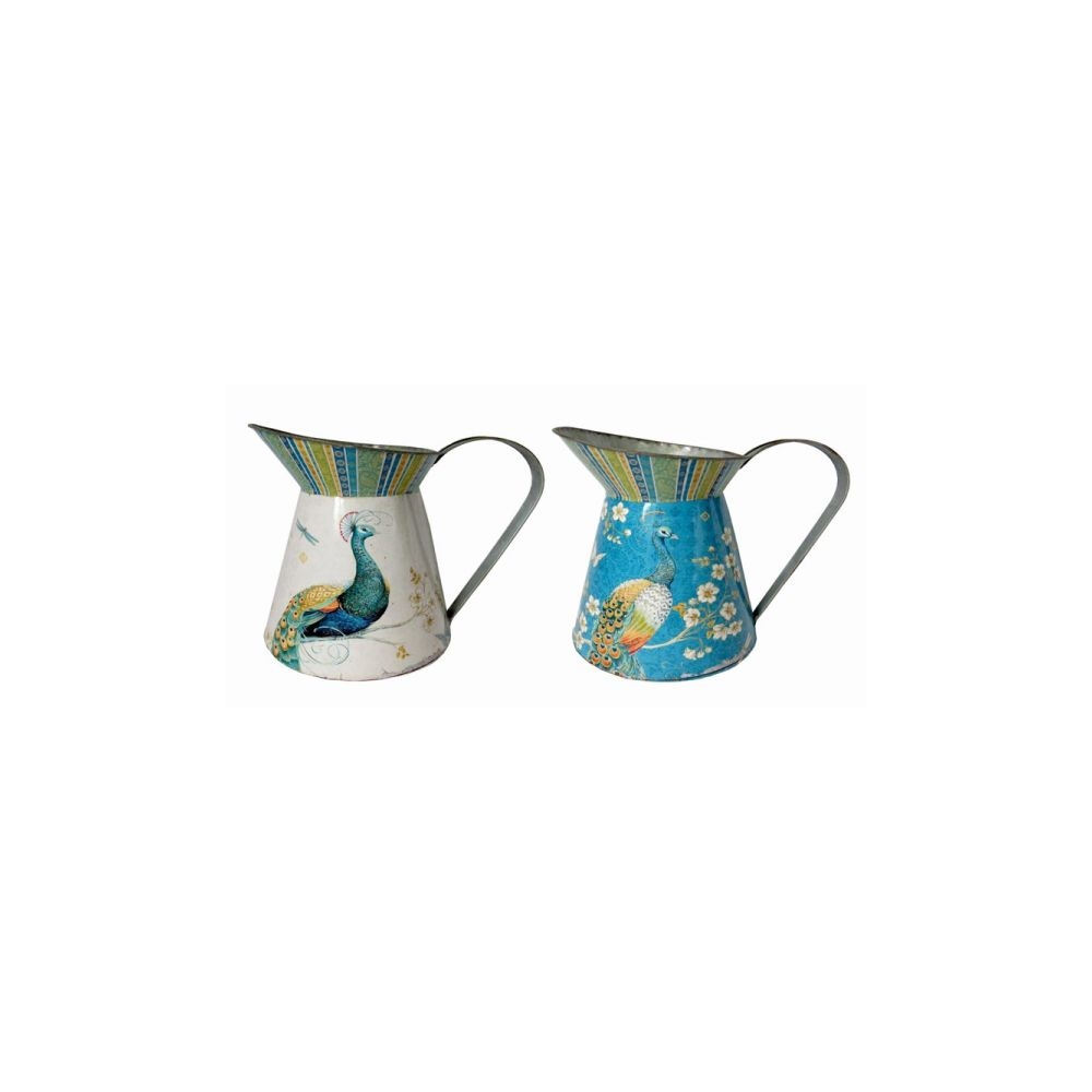 Artekko Pitcher Κανάτα Τσίγκινη Πολύχρωμη Σετ/2 (25x18x23)cm Artekko 742-2424