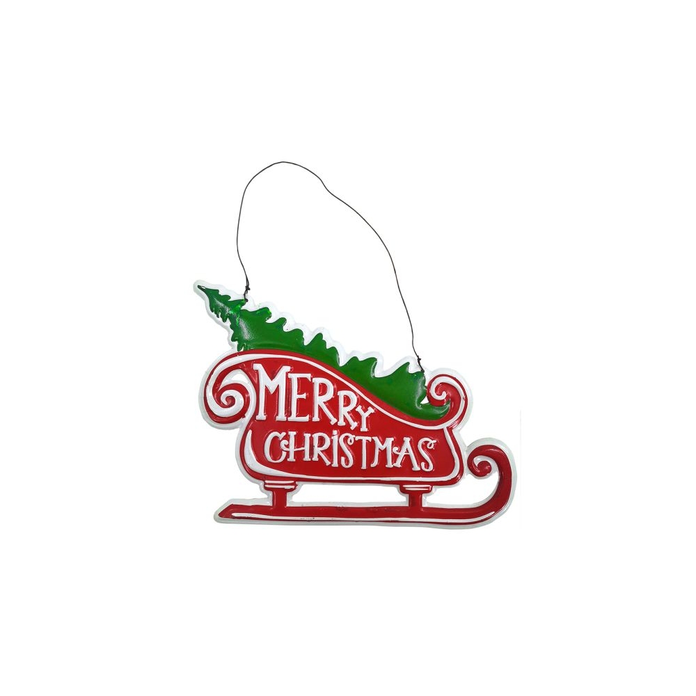 Artekko Xmas Μεταλλική Διακοσμητική Πινακίδα Τοίχου (22x17x1)cm Artekko 742-2478