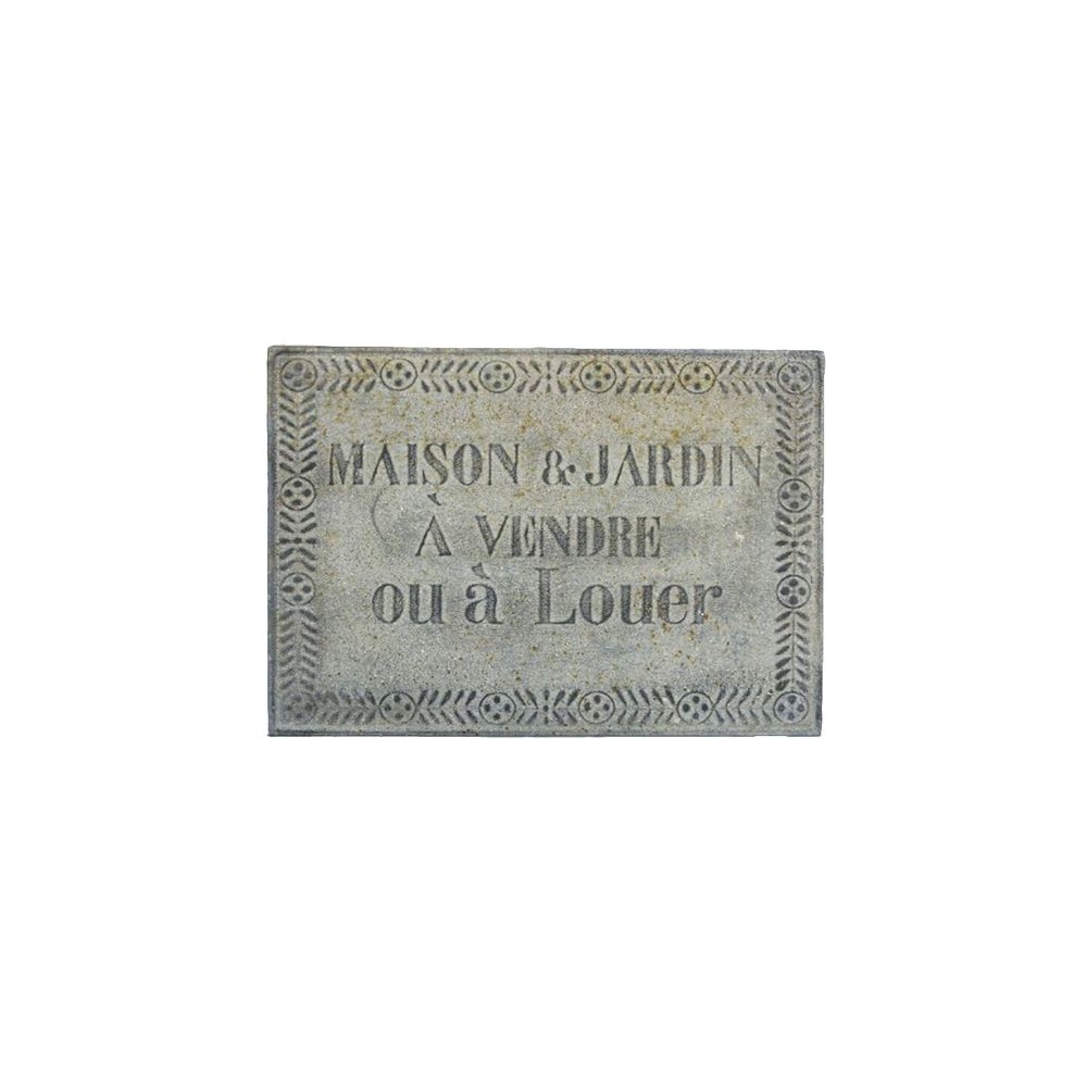 Artekko Sign Γκρι Διακοσμητική Μεταλλική Πινακίδα (40x30x2)cm Artekko 742-2485