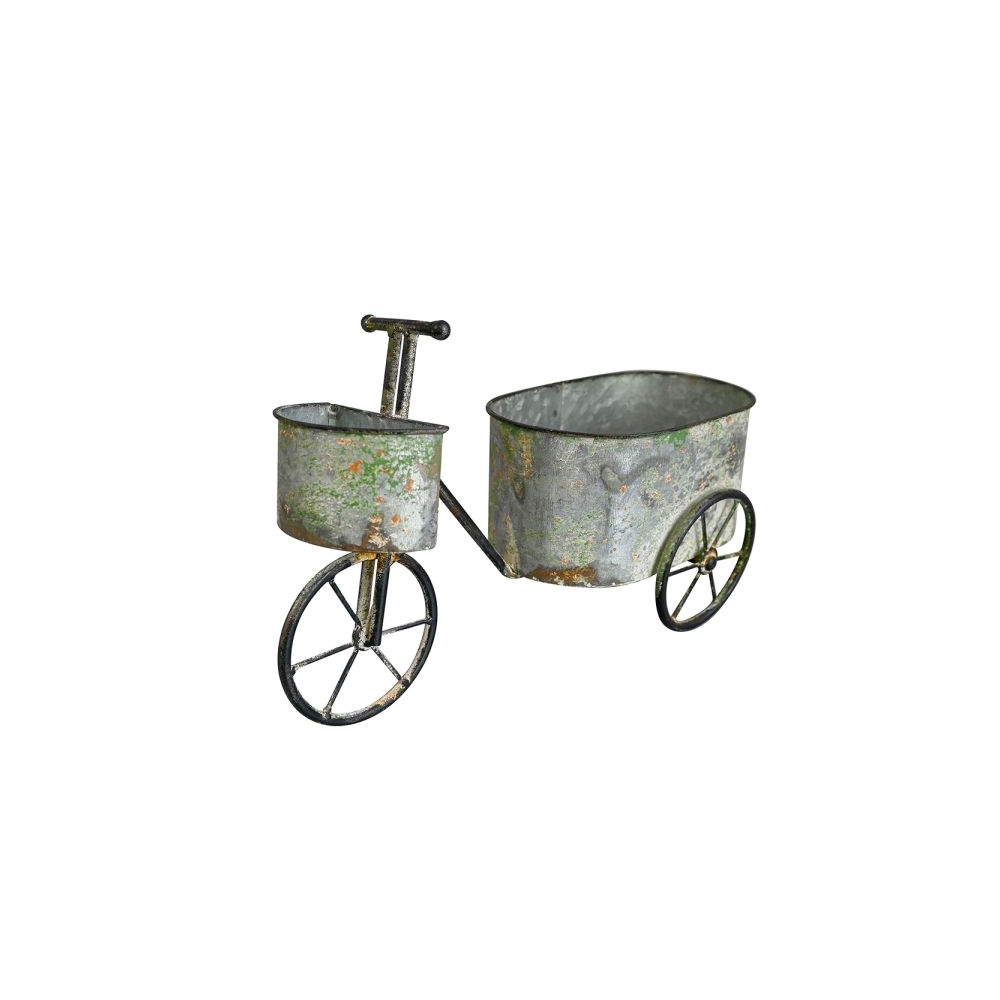 Artekko Planter Πράσινο Μεταλλικό Ποδήλατο Κασπώ (41x15x22)cm Artekko 742-2510
