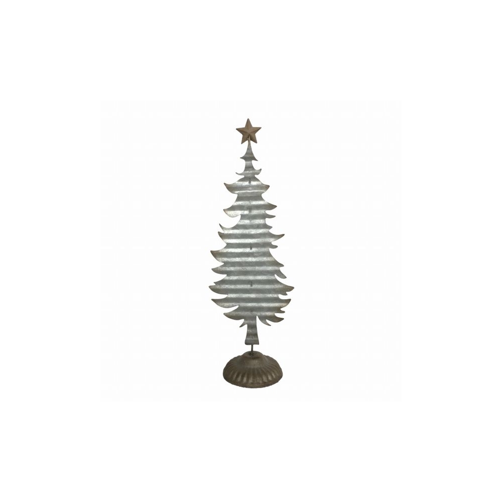 Artekko Xmas Γκρι Μεταλλικό Διακοσμητικό Δεντράκι (14x10x42)cm Artekko 742-2536