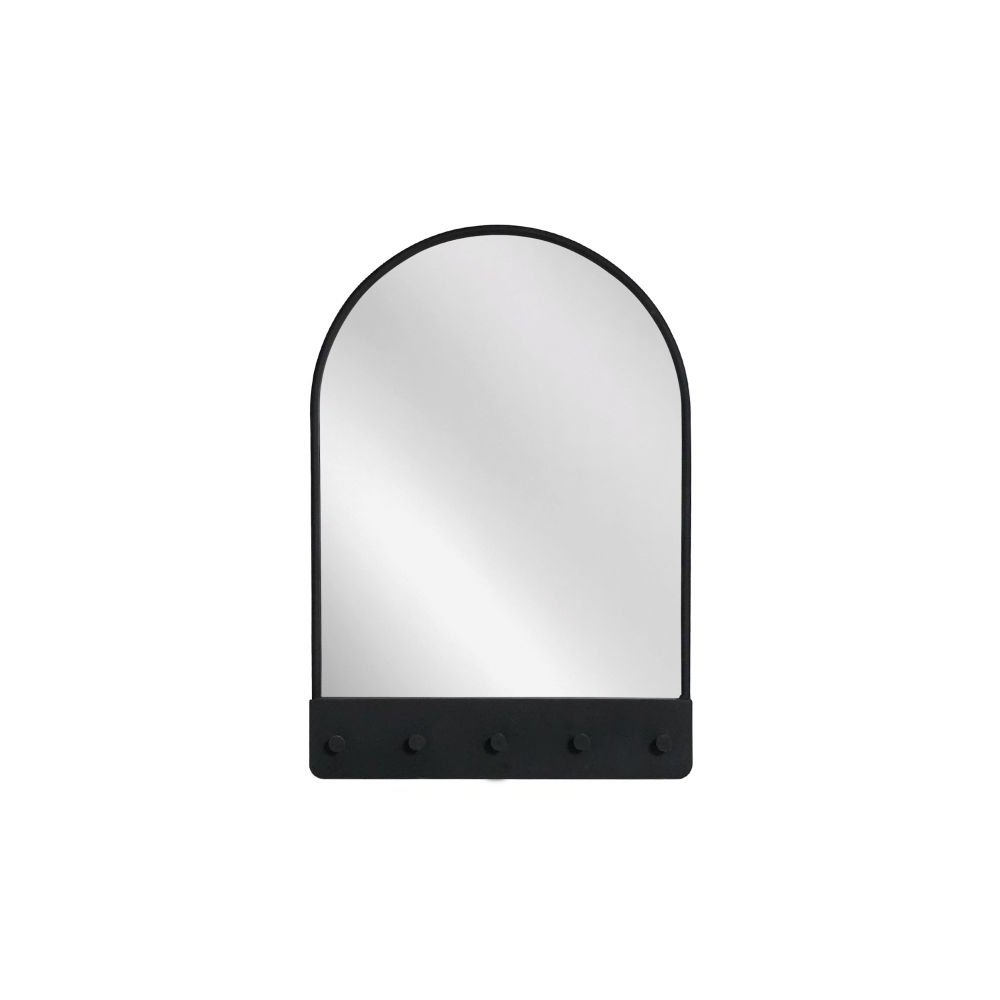 Artekko Mirror Μαύρος Μεταλλικός Καθρέπτης Τοίχου με Κρεμάστρα (61x5x87)cm Artekko 742-2614