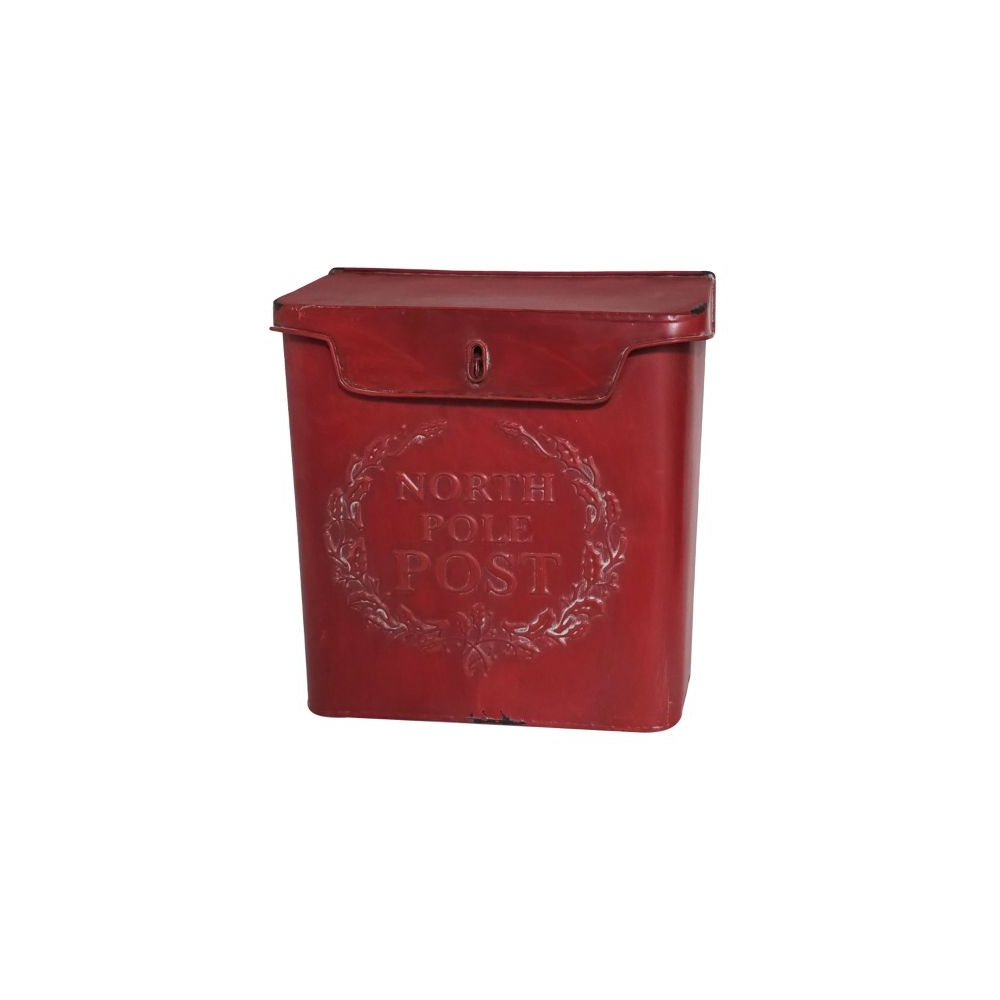 Artekko Xmas Mailbox Κόκκινο Μεταλλικό Γραμματοκιβώτιο (27x10x30)cm Artekko 742-2618