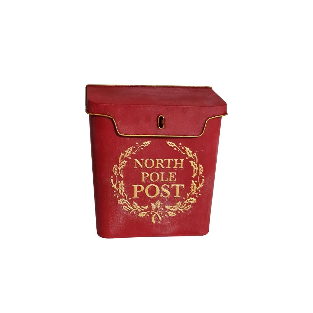 Artekko Xmas Mailbox Κόκκινο Μεταλλικό Γραμματοκιβώτιο (27x10x30)cm Artekko 742-2619