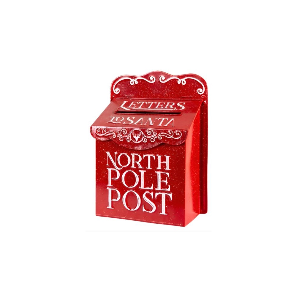 Artekko Xmas Mailbox Κόκκινο Μεταλλικό Γραμματοκιβώτιο (26x12x35)cm Artekko 742-2625