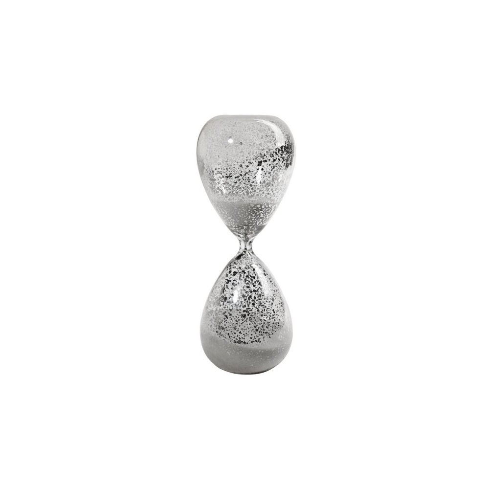Artekko Hourglass Γυάλινη Διακοσμητική Κλεψύδρα με Λευκή Άμμο (9x9x25.4)cm Artekko 75017-WHIT