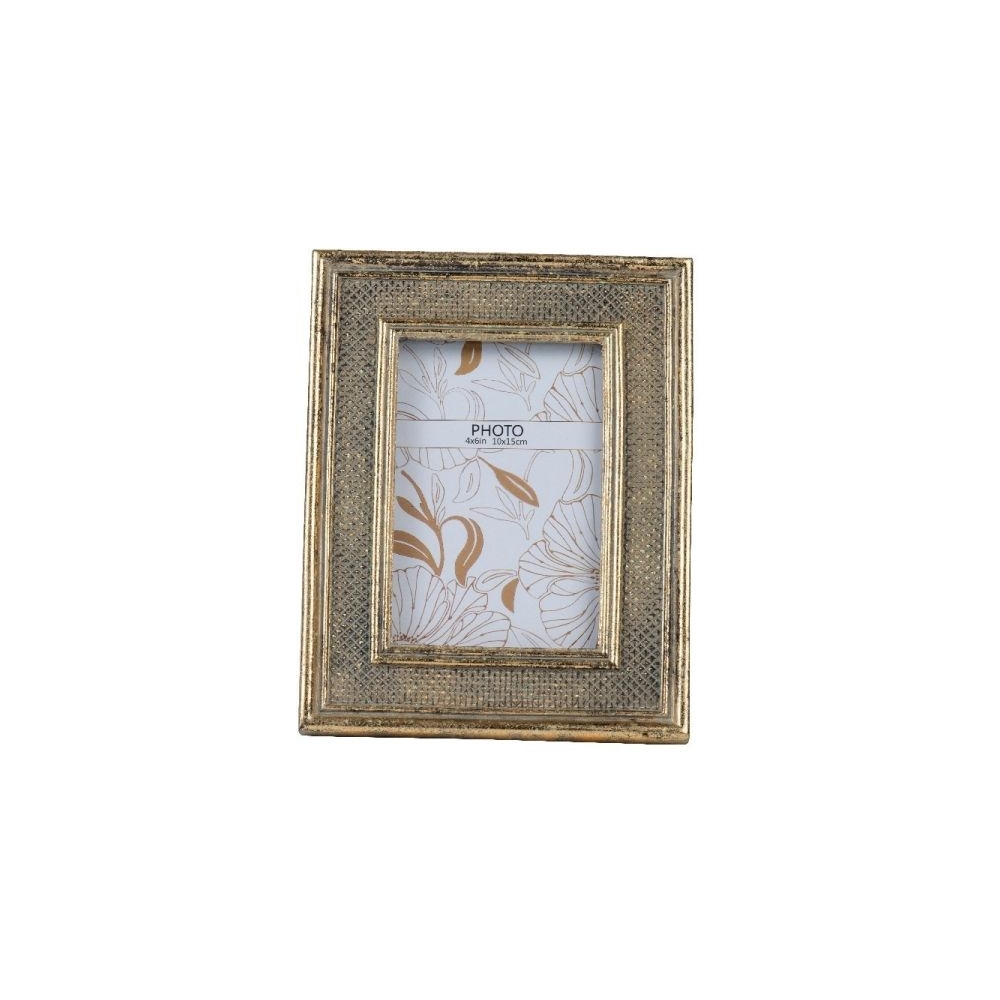 Artekko Frame Χρυσή Κορνίζα Ρητίνης για Φωτογραφία 4'Χ6' (16.5x21.5x2)cm Artekko 77127