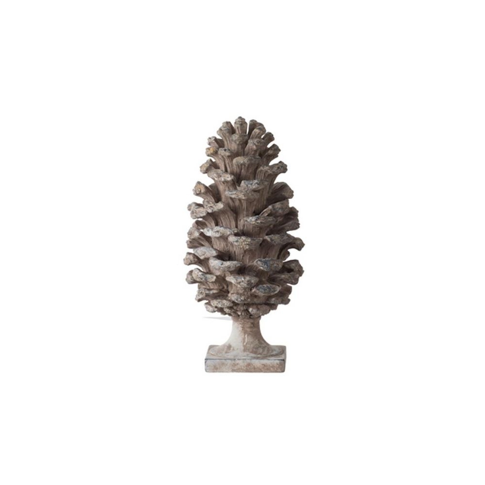 Artekko Pine Cone Γκρι Διακοσμητική Κουκουνάρα Ρητίνης (18x18x36)cm Artekko 77342
