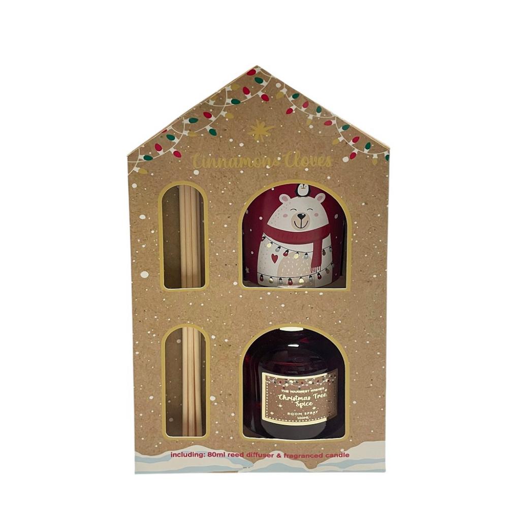 ΑΡΩΜΑΤΙΚΟ ΕΣ. ΧΩΡΟΥ 10% 80ML & ΑΡΩΜΑΤΙΚΟ ΚΕΡΙ 1,5% 80GR XMASS 
