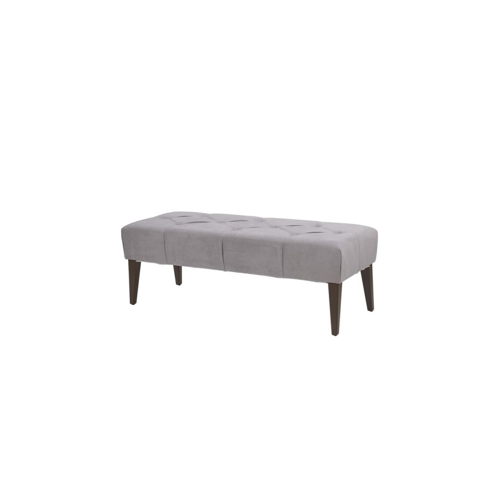 Artekko Bench Ταμπουρέ Ύφασμα Ξύλο Γκρι Καφέ (122x47x43)cm Artekko 78476