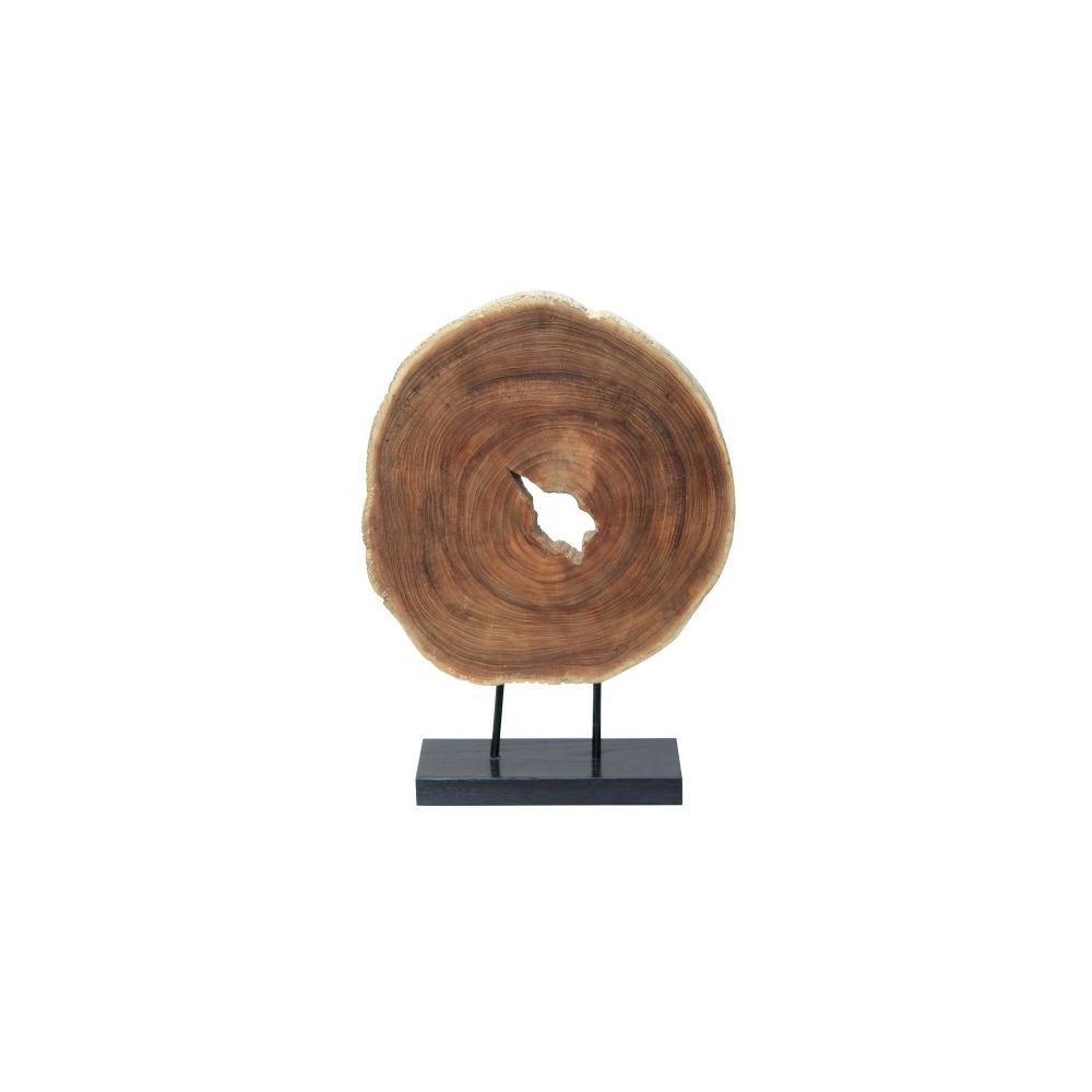 Artekko Woody Διακοσμητικό Γλυπτό από Ξύλο Teak σε Φυσική Απόχρωση (35x10x50)cm Artekko 78607