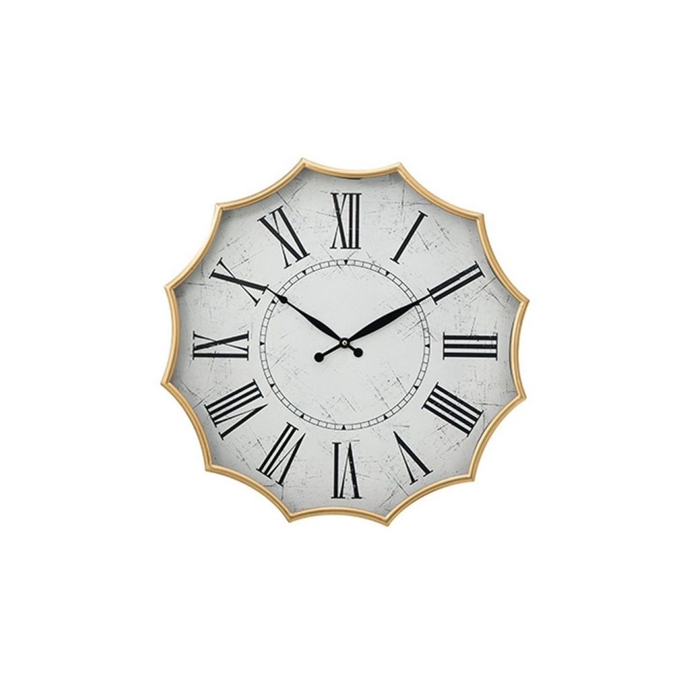 Artekko Clock Χρυσό Μεταλλικό Ρολόι Τοίχου με Μηχανισμό (60x60x6)cm Artekko 78668-DS