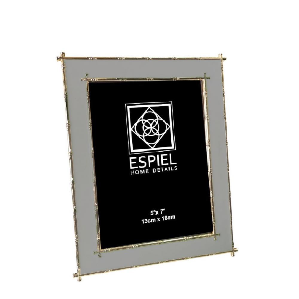 ΚΟΡΝΙΖΑ ΜΕΤΑΛΛΙΚΗ ΧΡΥΣΟ ΓΚΡΙ 13X18ΕΚ Espiel FAM763