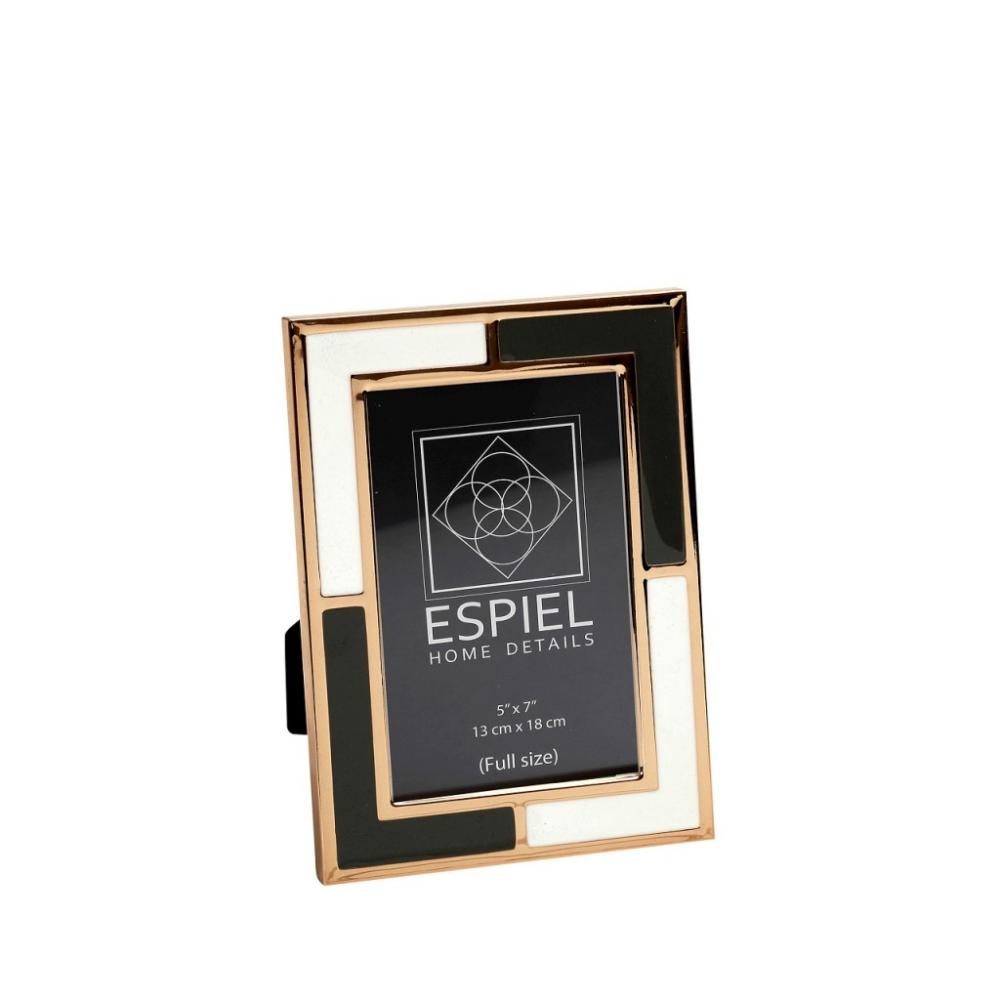 ΚΟΡΝΙΖΑ ΜΕΤΑΛ. ΛΕΥΚΟ/ΓΚΡΙ 13x18EK Espiel FAM706