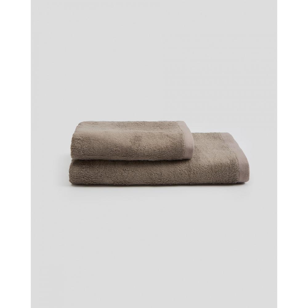 Bamboo Πετσέτα Ithaca 600gsm Χειρός | 30x50cm Γκρι - Μπεζ Pennie 801426-83