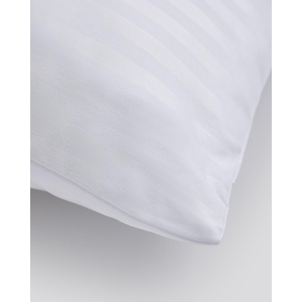 Microfiber Σκληρό Μαξιλάρι Ύπνου Point Stripe 50x70cm 50x70cm Άσπρο Pennie 810599-01