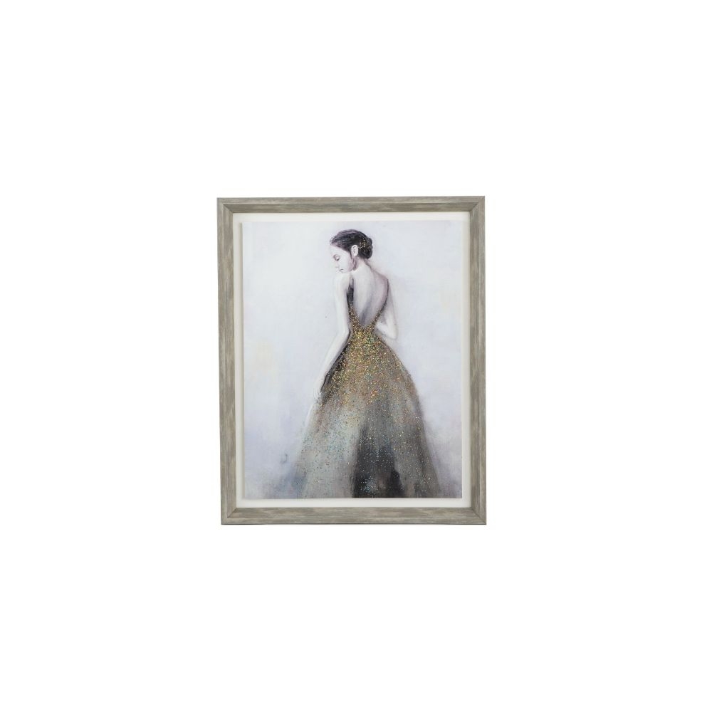 Artekko Glitter Πολύχρωμος MDF Πίνακας σε Καμβά (43.6x53.6x3)cm Artekko 82833
