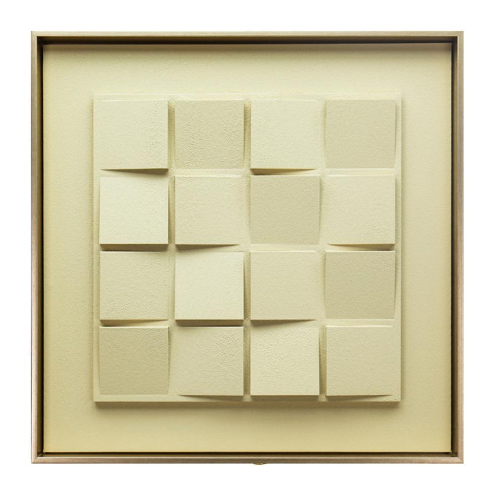 ΠΙΝΑΚΑΣ ΣΕ 3D ΚΑΜΒΑ ''ΤΕΤΡΑΓΩΝΑ'' ΜΠΕΖ PS/MDF 60X60ΕΚ. Espiel FAL624