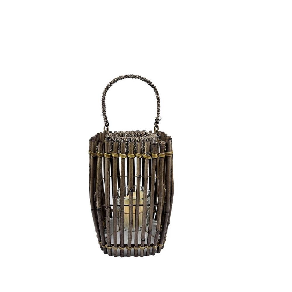 ΦΑΝΑΡΙ BAMBOO ΜΕ ΔΟΧΕΙΟ ΓΙΑ ΡΕΣΩ S 10,5Χ16Χ22ΕΚ Espiel NAF103