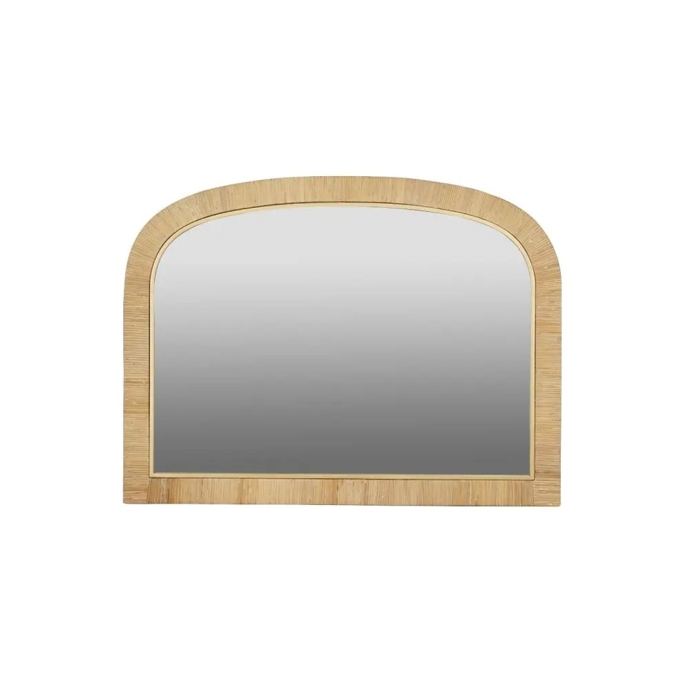 Artekko Bohemian MDF Καθρέφτης Τοίχου με Ρατάν σε Φυσική Απόχρωση (76x3x102)cm Artekko 86647-DS