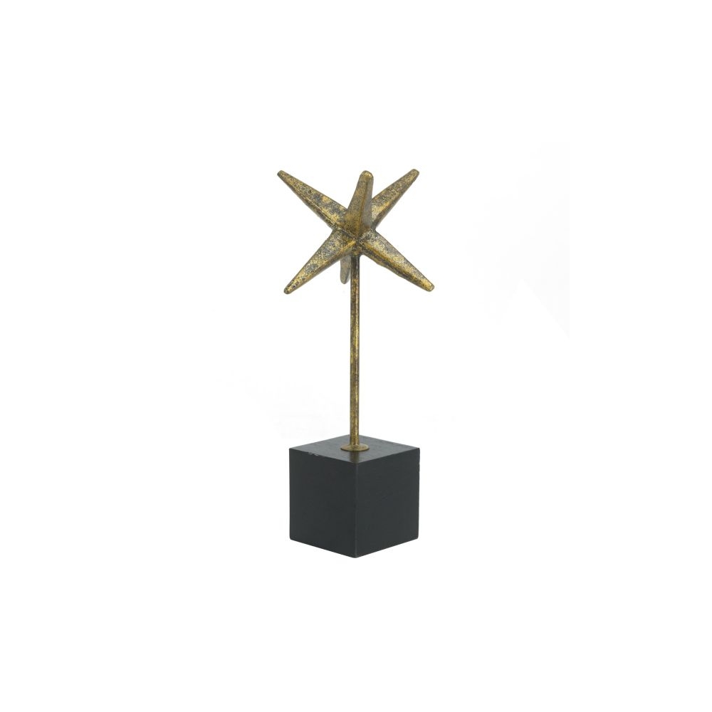 Artekko Trophy Χρυσό Μεταλλικό Επιτραπέζιο Διακοσμητικό σε Μαύρη Βάση (8x8x32)cm Artekko 86695