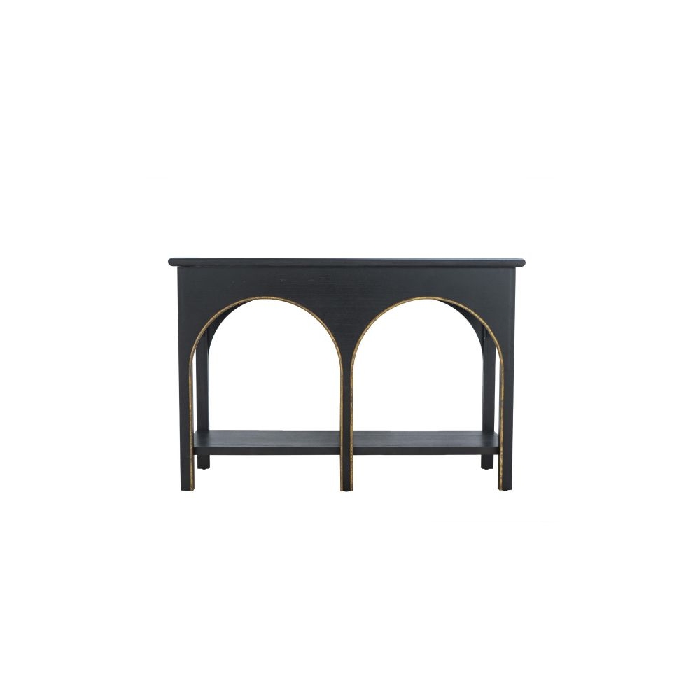 Artekko Console Μαύρη Κονσόλα από Ξύλο Paulownia με MDF (120x40x81)cm Artekko 86707