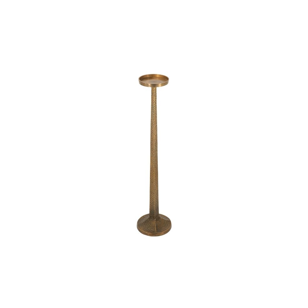 Artekko Nail Χρυσό Μεταλλικό Κηροπηγιο (18.4x18.4x80)cm Artekko 86860
