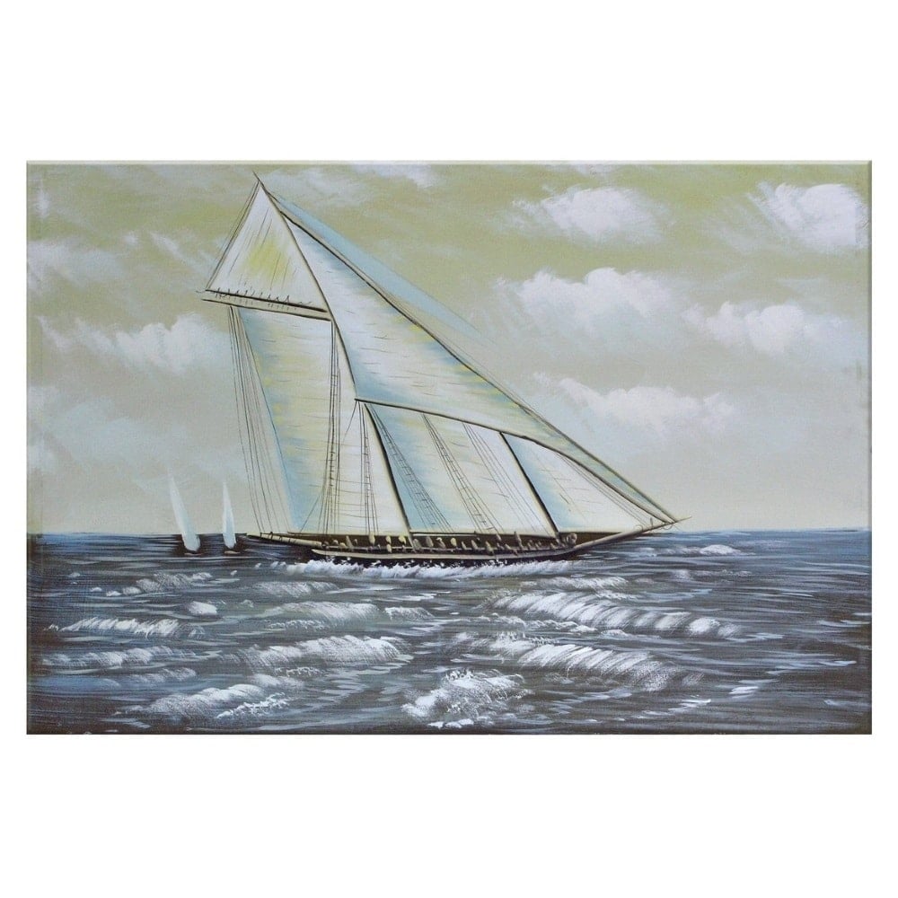 Πίνακας με καράβι 120Χ4Χ80 Artekko 671-1001