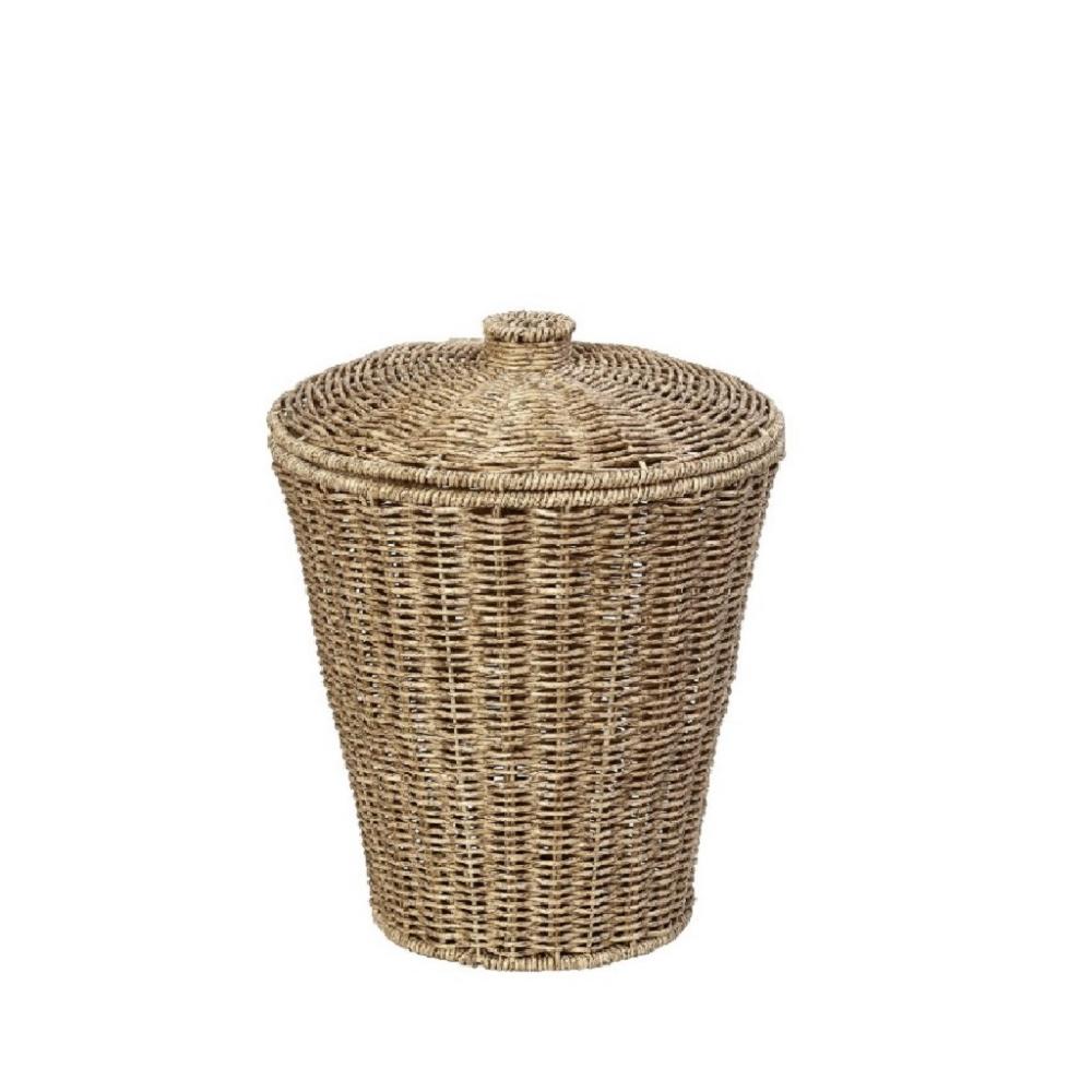 ΔΟΧΕΙΟ ΜΕ ΚΑΠΑΚΙ SYNTH. RATTAN ΜΠΕΖ 20Χ20Χ24ΕΚ Espiel KOD138