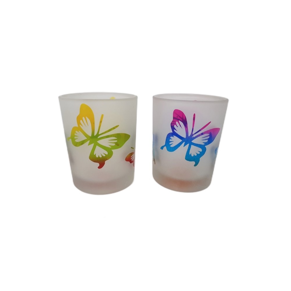 Κηροπήγιο frost με πεταλούδες 7εκ. Plastona 06.CC5040130