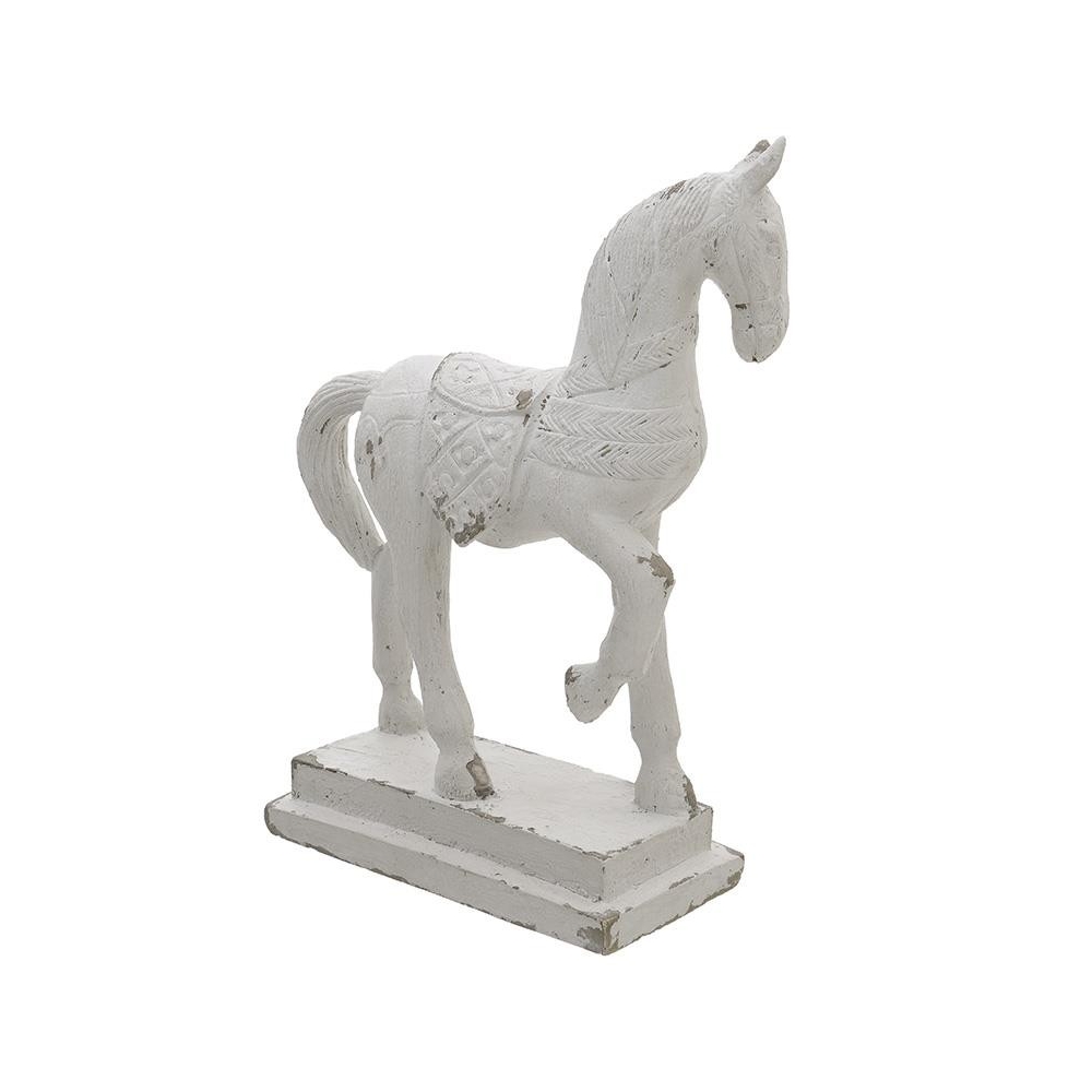 ΑΛΟΓΟ ΔΙΑΚΟΣΜ POLYRESIN ΑΝΤΙΚΕ ΛΕΥΚΟ 36X18X51 Inart 3-70-794-0010