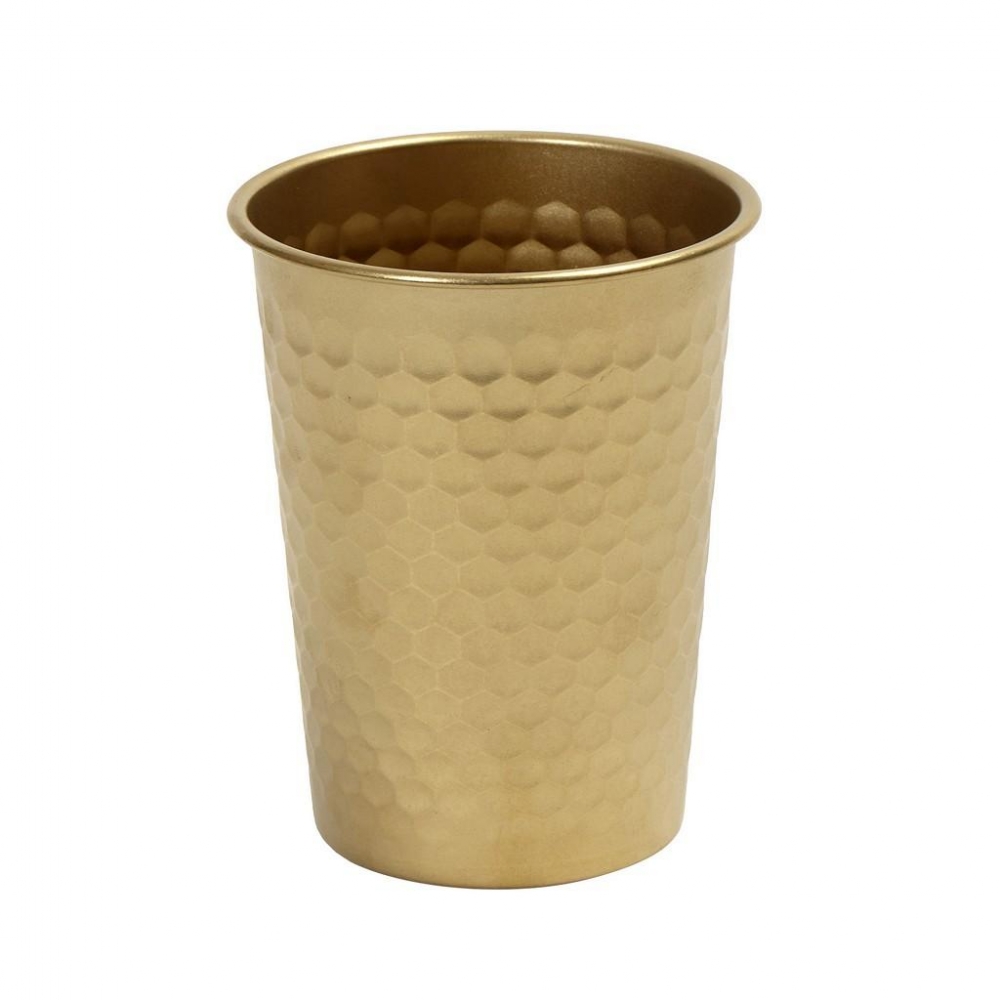 ANTIQUE STONEWASH GOLD ΠΟΤΗΡΙ ΣΦΥΡΗΛΑΤΟ 400ML SS 18/10 8.6Χ8.6Χ10.8ΕΚ. Espiel FEV229