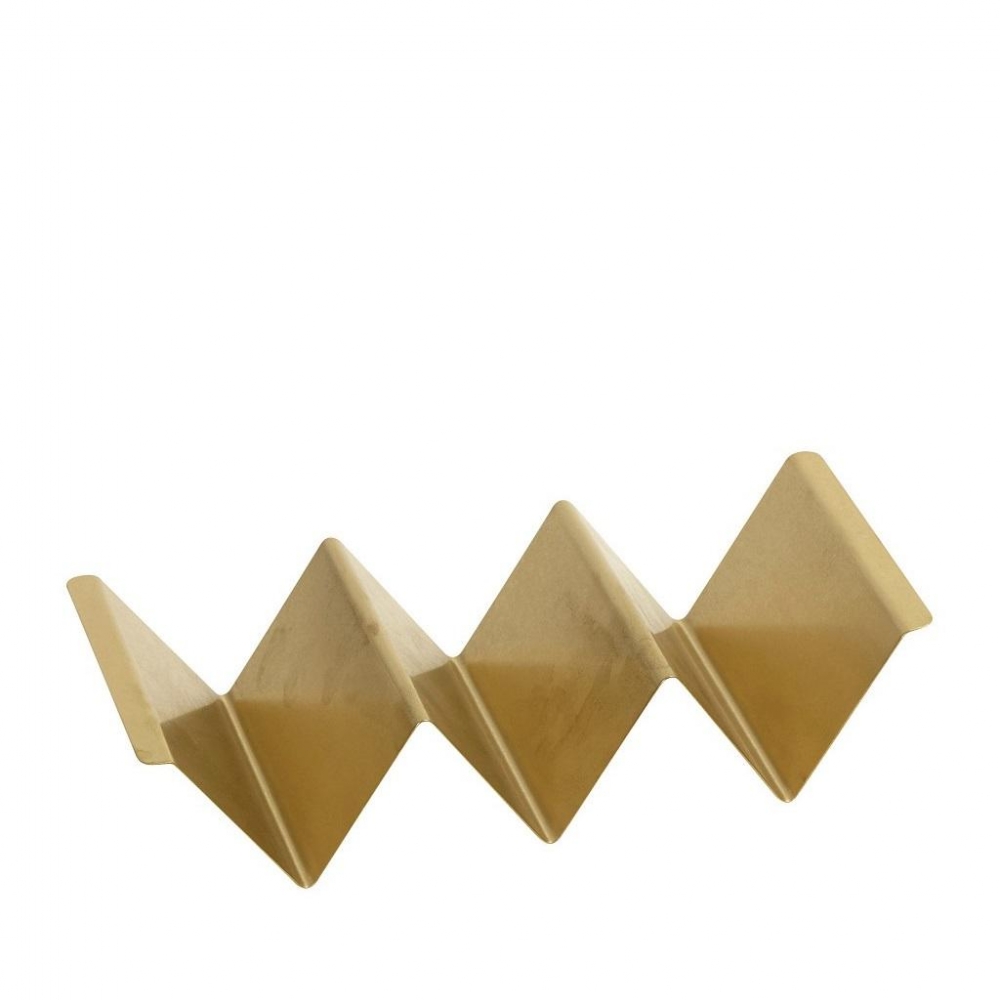 ANTIQUE STONEWASH GOLD TACO HOLDER SS 18/0 19,8Χ10Χ4,7ΕΚ. Espiel FEV236