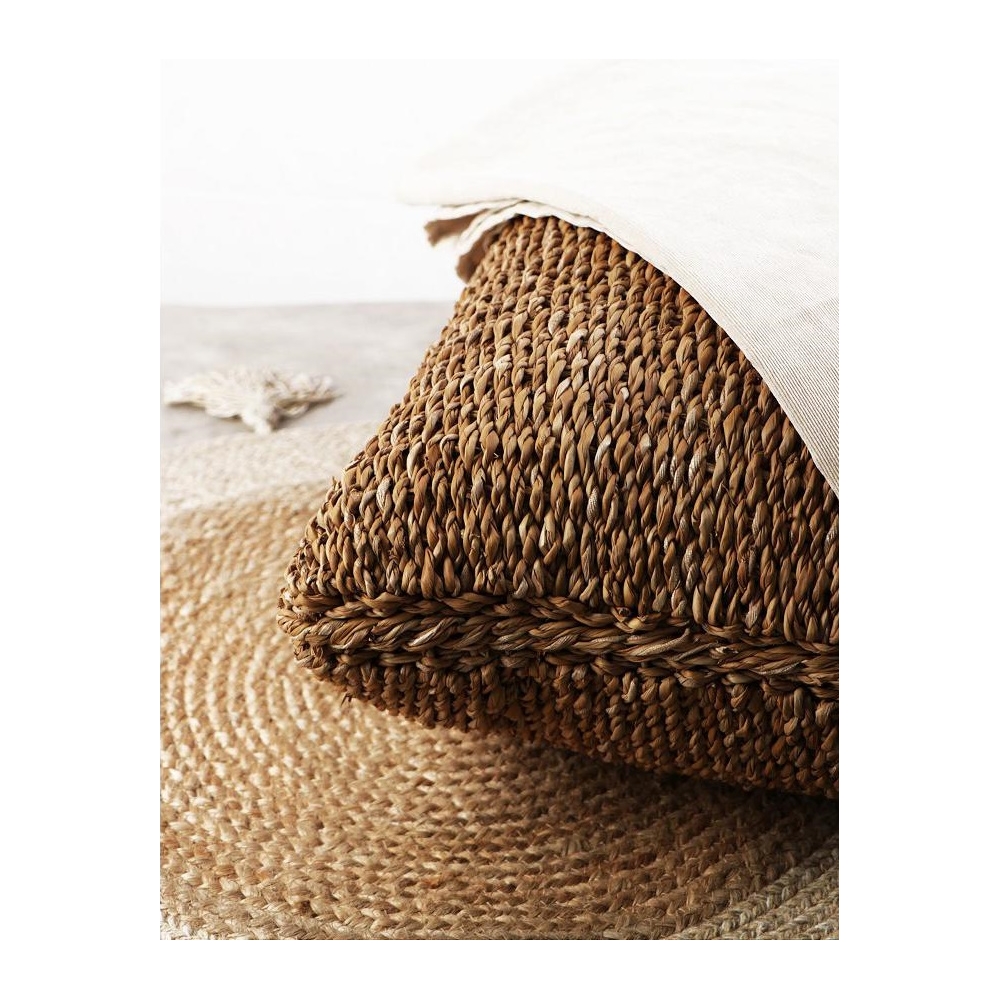 DIS. ΜΑΞΙΛΑΡΑ-ΠΟΥΦ SEAGRASS 60X40X6EK Espiel KAG383